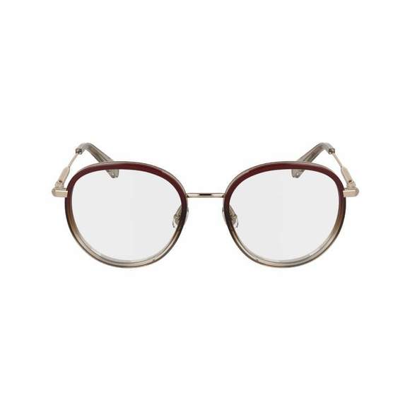 Longchamp LO2168 Eyeglasses 772 Rose Gold Gradient Burgundy 51mm